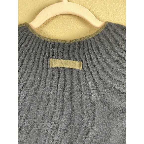 Women's Vintage LL Bean Navy Knit Button Lamb's Wool Chore Sweater M Medium - Picture 8 of 11